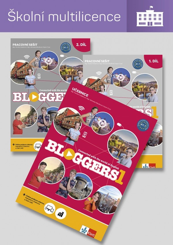 Bloggers 1 - učebnice s pracovním sešitem - školní multilicence Klett nakladatelství