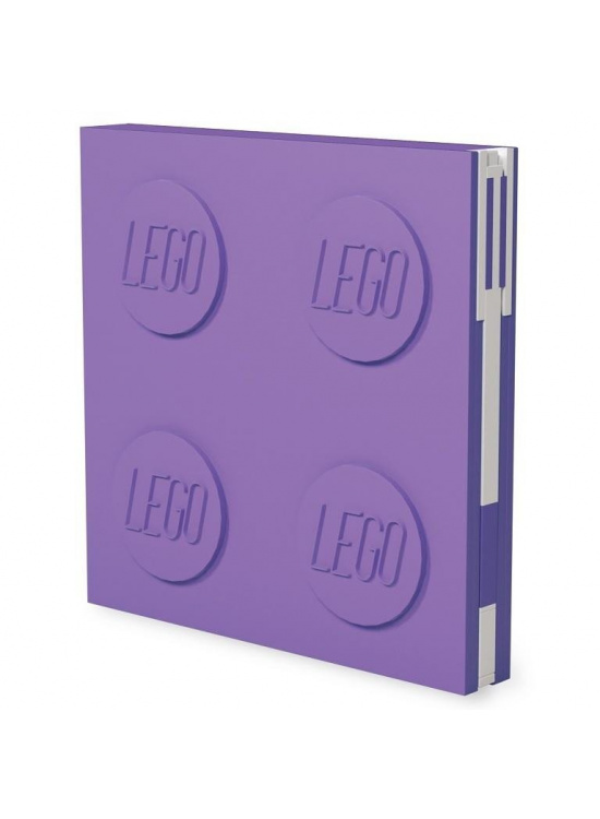 LEGO Zápisník s gelovým perem jako klipem - světle fialový SmartLife s.r.o.