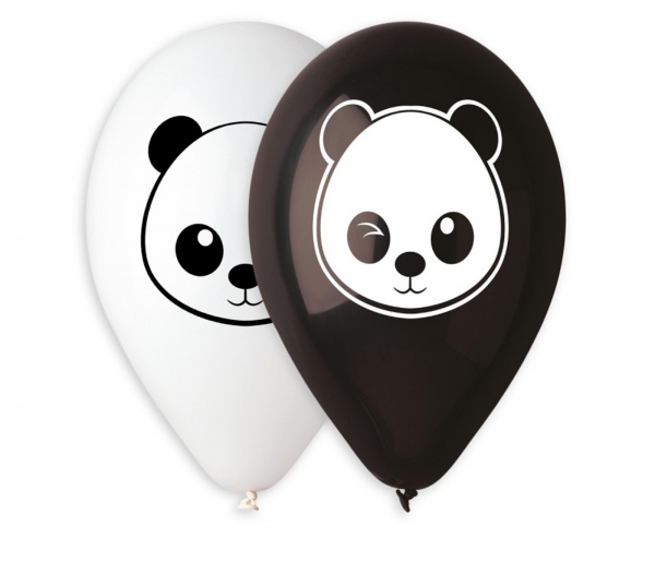 Balónky s potiskem 5ks obyč. Panda SMART BALLOONS s.r.o.