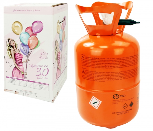 Helium 2,5l jednorázové - 30 balónků SMART BALLOONS s.r.o.