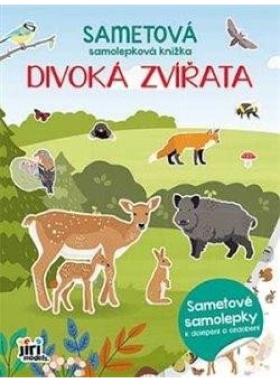 Sametová samolepková knížka Divoká zvířata JIRI MODELS a. s.