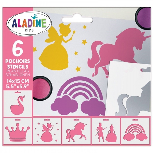 Šablony Aladine, 6 ks - Princezny Aladine