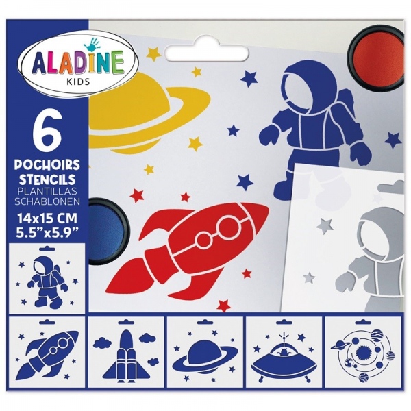 Šablony Aladine, 6 ks - Vesmír Aladine