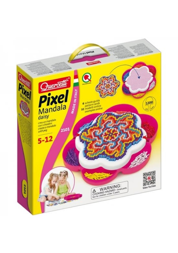 Pixel Mandala Daisy - Mozaika Pygmalino, s.r.o.