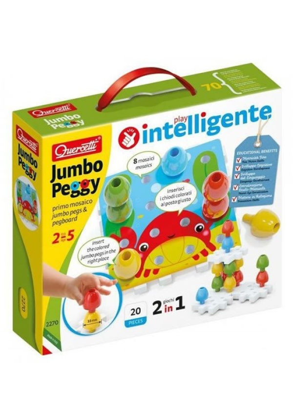 Jumbo Peggy jumbo pegs a pegboard - mozaika s velkými kolíčky Pygmalino, s.r.o.