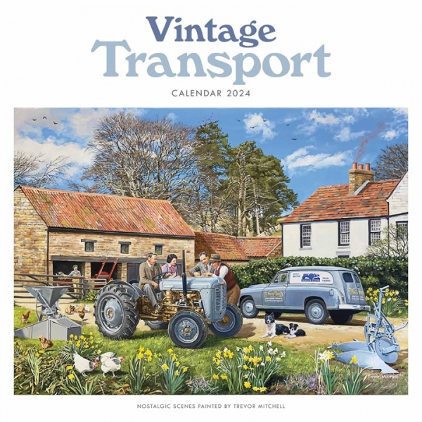 Vintage Transport, Trevor Mitchell Wiro Wall Calendar 2024 Carousel Diaries 2023