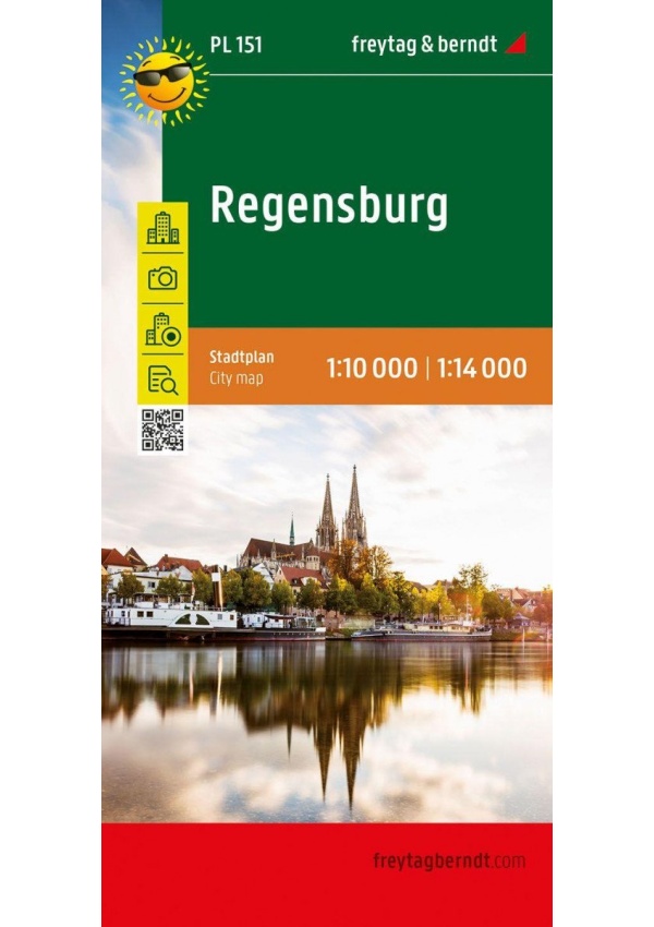 Regensburg 1:14 000 / plán města FREYTAG-BERNDT, spol. s r.o.