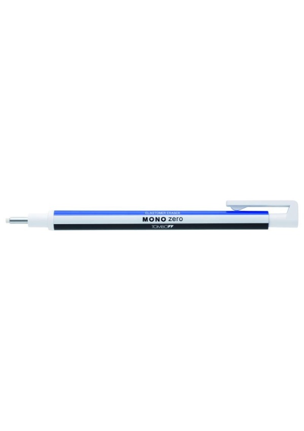 Tombow Gumovací tužka Mono Zero 2,3 mm - modrá/bílá/černá KALIA paper, s.r.o.