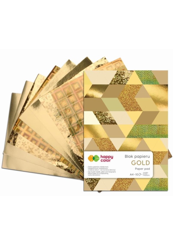 Blok se zlatými papíry 150-230 g KALIA paper, s.r.o.