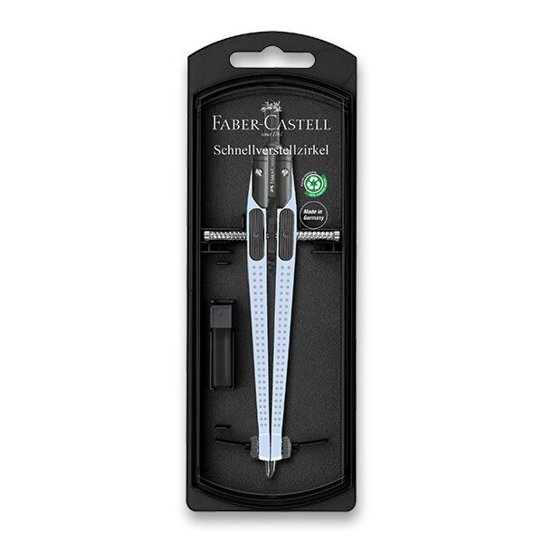 Kružítko Faber-Castell Grip Quick-Set Compass Sky Blue Faber-Castell