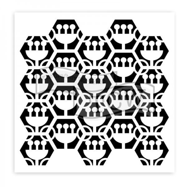 Šablona TCW 12aquot;x12aquot; (30,5x30,5 cm) - Tulip Hexagons Aladine