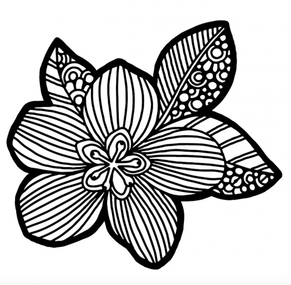 Šablona TCW 12aquot;x12aquot; (30,5x30,5 cm) - Flower Blossom Aladine