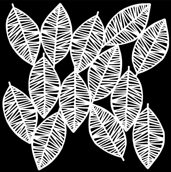 Šablona TCW 12aquot;x12aquot; (30,5x30,5 cm) - Striped Leaves Aladine