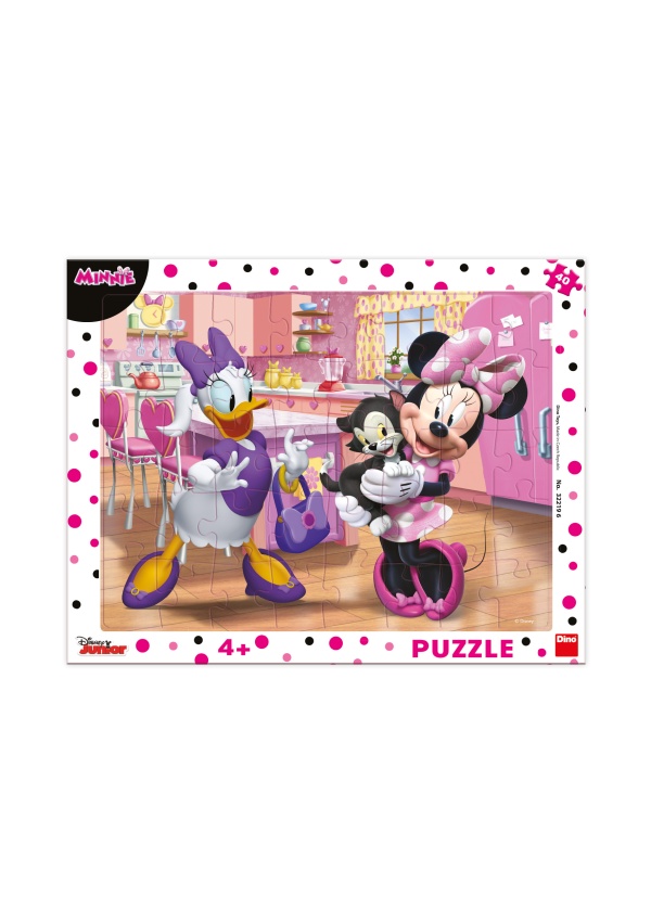 Puzzle Růžová Minnie 40 dílků deskové DINO