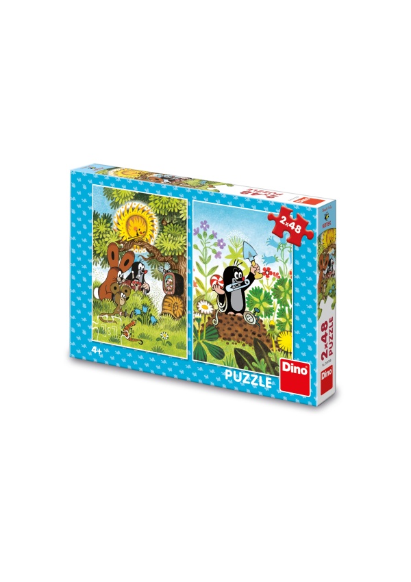 Puzzle Krtek s přáteli 2x48 dílků DINO