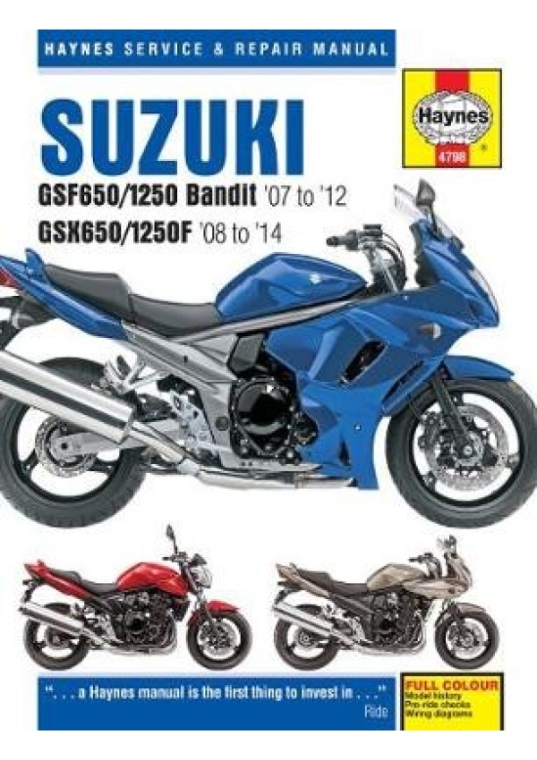 Suzuki GSF650/1250 Bandit a GSX650/1250F (07-14) Haynes Repair Manual Haynes Publishing Group