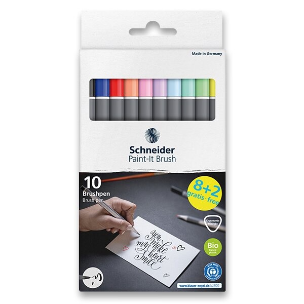 Popisovač Schneider Paint-it 070 Brush sada 10 ks Schneider