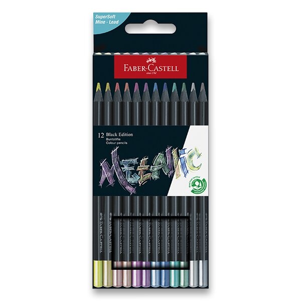 Pastelky Faber-Castell Black Edition Metalic 12 barev Faber-Castell