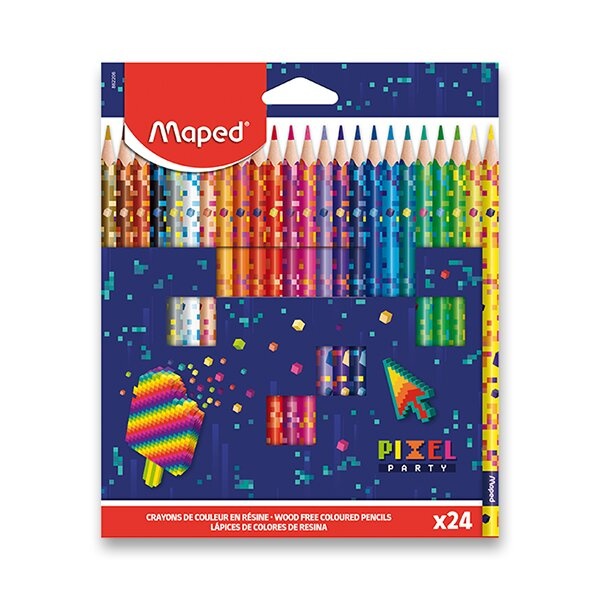 Pastelky Maped Pixel Party 24 barev Maped