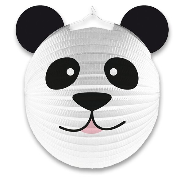 Papírový lampión Panda průměr 25 cm AMSCAN