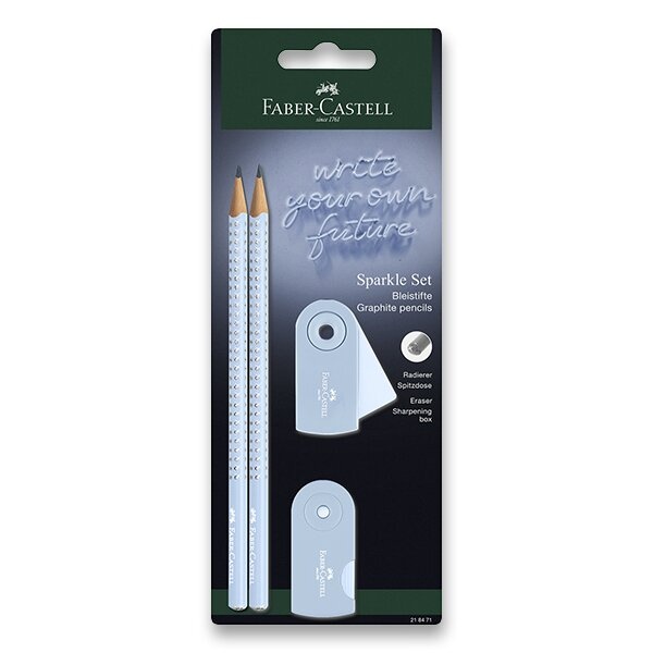 Grafitová tužka Faber-Castell Sparkle Sky Blue set 4 ks Faber-Castell