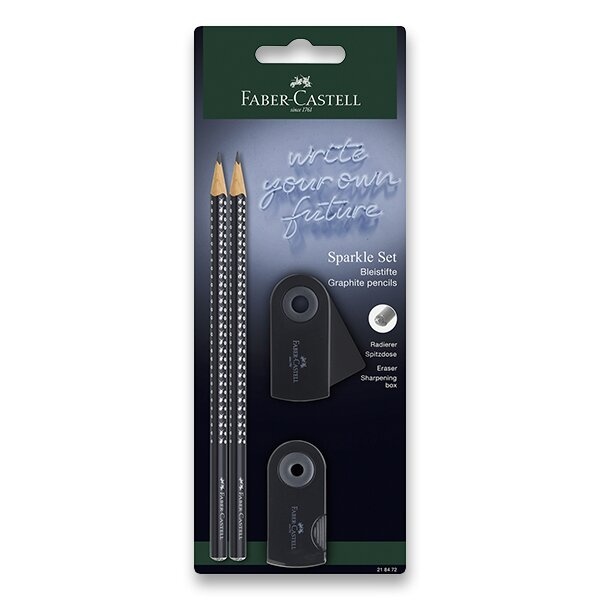 Grafitová tužka Faber-Castell Sparkle Black set 4 ks Faber-Castell