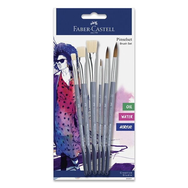 Sada štětců Faber-Castell Brush Set 6 ks Faber-Castell