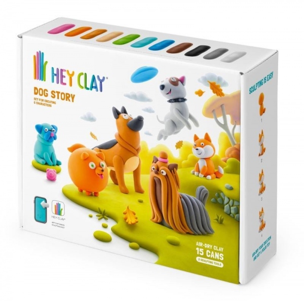 Hey Clay kreativní sadas - Dog story TM Toys Sp. z o.o.