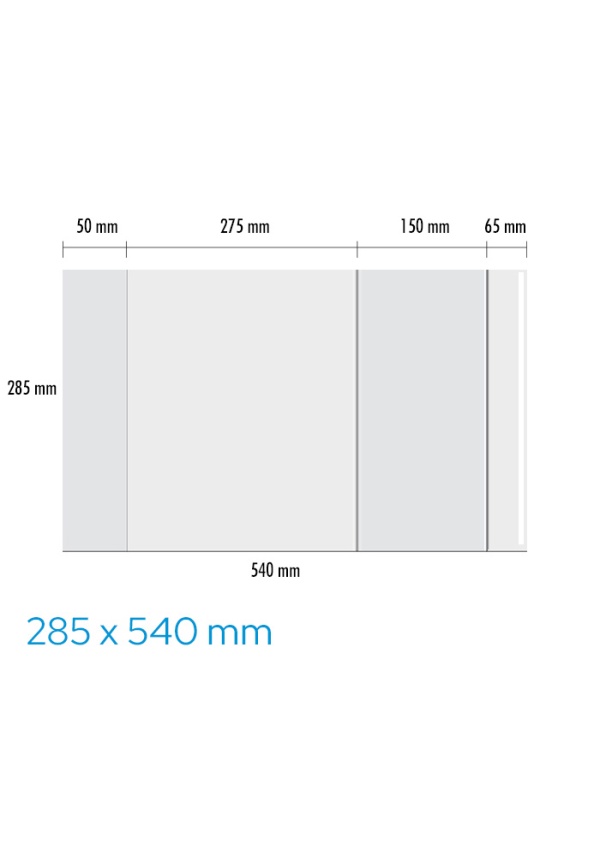 Obal univerzální 90mic, 285 x 540mm LUMA LUMA