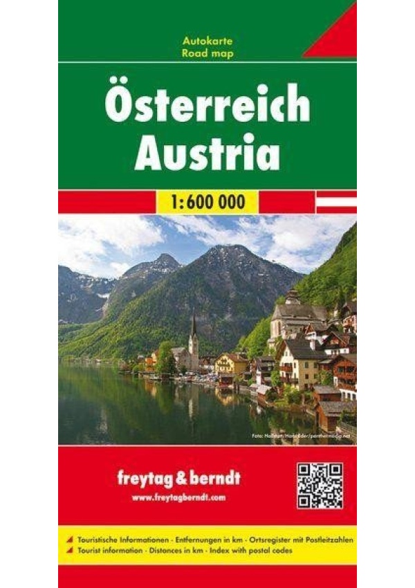 AK 13 Rakousko 1:600 000 / automapa + mapa volného času FREYTAG-BERNDT, spol. s r.o.