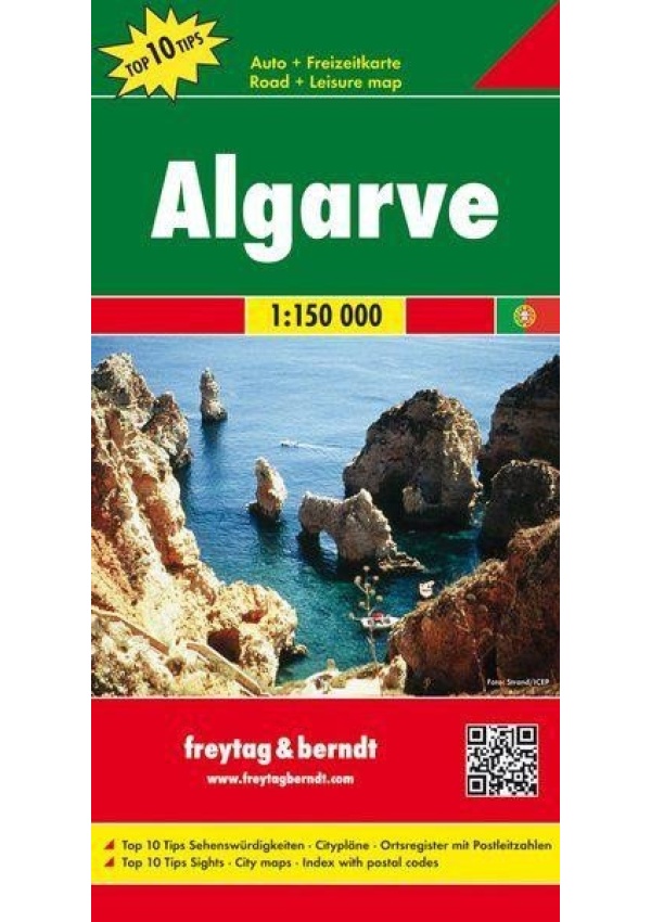 AK 9801 Algarve 1:150 000 / automapa + mapa volného času Freytag-Berndt und Artaria KG