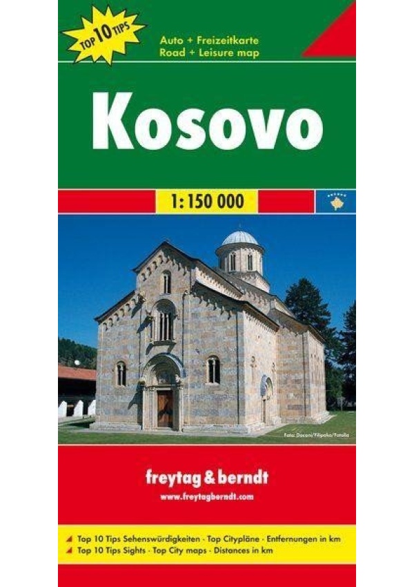 AK 0716 Kosovo 1:150 000 / automapa + mapa volného času FREYTAG-BERNDT, spol. s r.o.