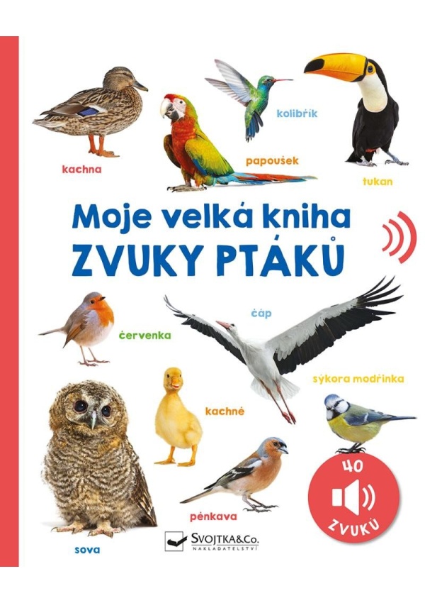 Moje velká kniha Zvuky ptáků Svojtka & Co. s. r. o.