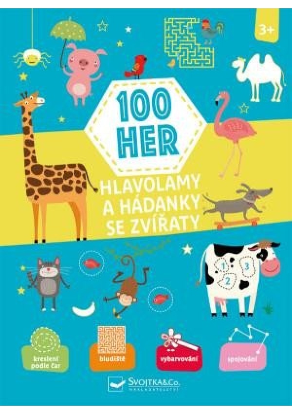 100 her, Hlavolamy a hádanky se zvířaty 3+ Svojtka & Co. s. r. o.