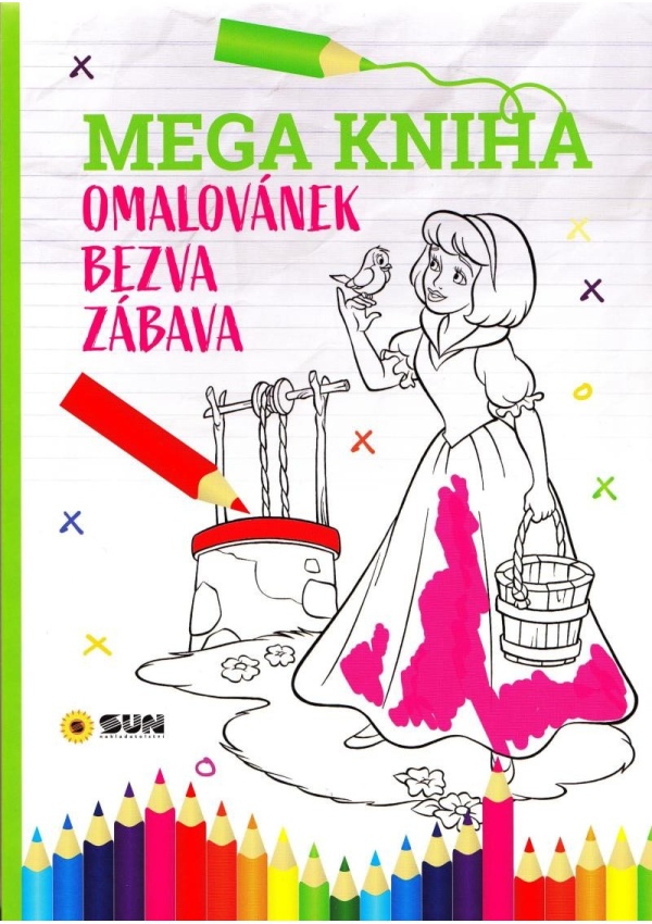 Mega kniha omalovánek - Pink bezva zábava NAKLADATELSTVÍ SUN s.r.o.