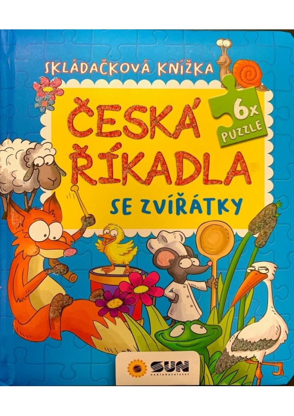 Česká říkadla se Zvířátky - Skládačková knížka NAKLADATELSTVÍ SUN s.r.o.