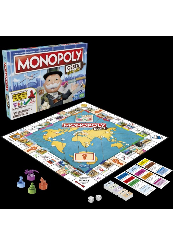 MONOPOLY CESTA KOLEM SVĚTA SK VERZE Hasbro