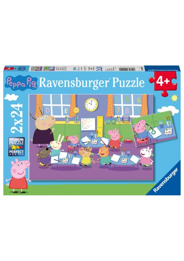 Prasátko Peppa 2x24 dílků Ravensburger