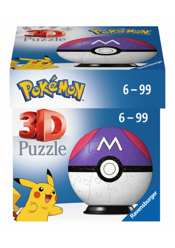 Puzzle-Ball Pokémon: Master Ball 54 dílků Ravensburger