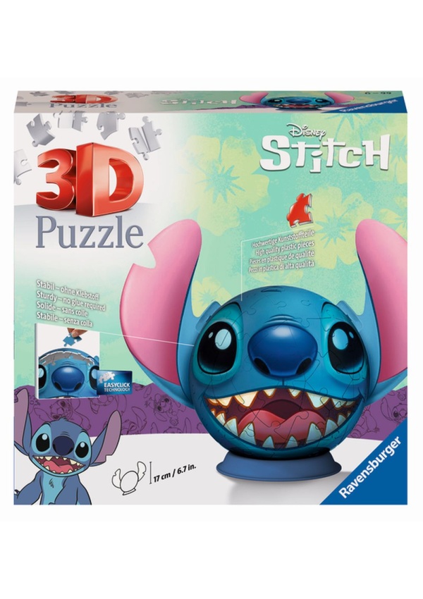 Puzzle-Ball Disney: Stitch s ušima 72 dílků Ravensburger