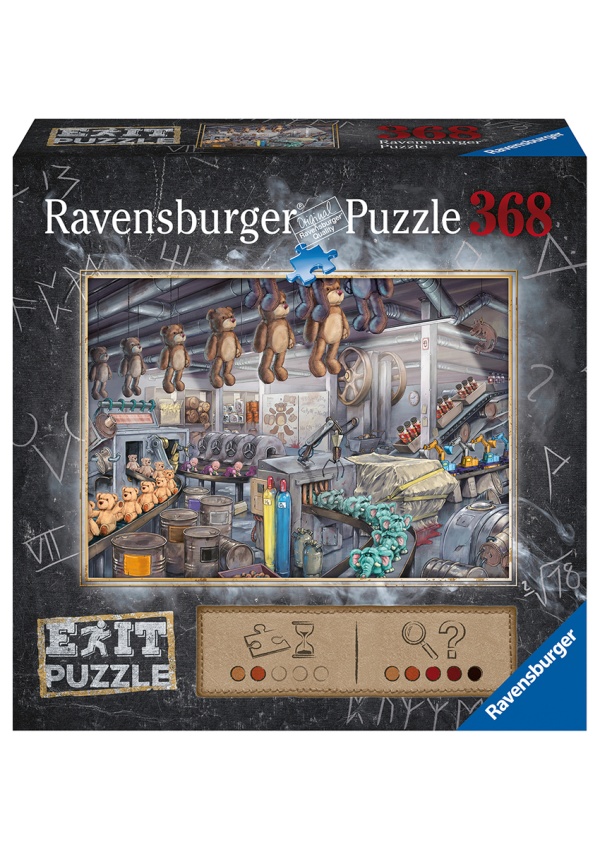 Exit Puzzle: V továrně na hračky 368 dílků Ravensburger