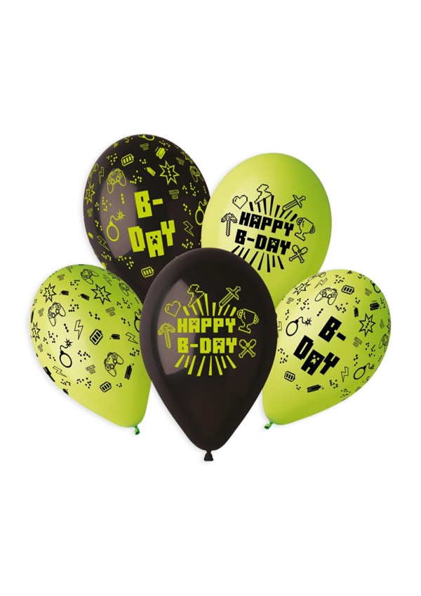 Balónky s potiskem 5ks OBYČ. Happy Birthday SMART BALLOONS s.r.o.