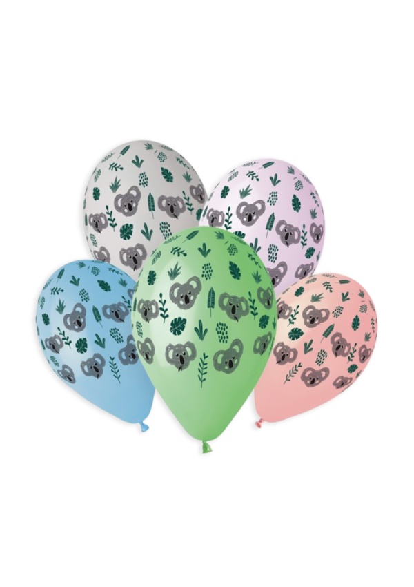 Balónky s potiskem 5ks OBYČ. Koala SMART BALLOONS s.r.o.