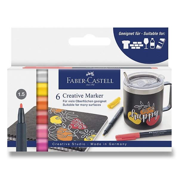 Popisovače Faber-Castell Summer Breeze 6 ks Faber-Castell