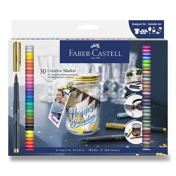 Popisovače Faber-Castell 30 ks Faber-Castell