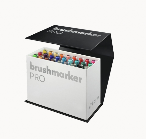 Karin Brushmarker PRO MINI BOX 26 COLORS + Blender KARIN