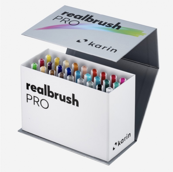 Karin Real brush PRO Mini BOX 26 barev + blender KARIN