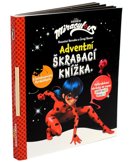 Kouzelná Beruška a Černý Kocour - Adventní škrabací knížka Alicanto