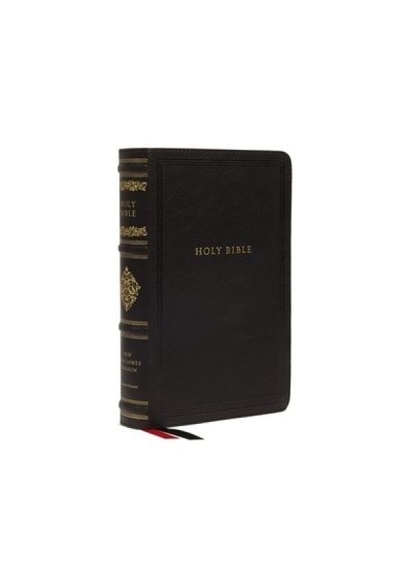 NKJV, Personal Size Reference Bible, Sovereign Collection, Leathersoft, Black, Red Letter, Comfort Print, Holy Bible, New King James Version Thomas Nelson Publishers