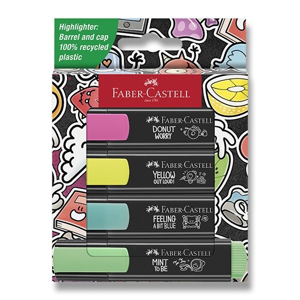 Zvýrazňovače Faber-Castell Textliner 46 Graffiti 4 ks Faber-Castell